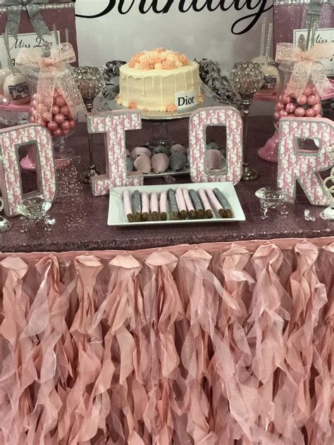 dior themed birthday party